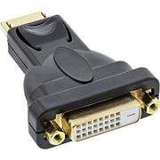 Adaptery i przejściówki - InLine Adapter AV DisplayPort na DVI-D 24+1 Czarny 17199J - miniaturka - grafika 1