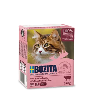 Bozita Cat Siekana Wołowina W Galaretce 370g - Mokra karma dla kotów - miniaturka - grafika 1