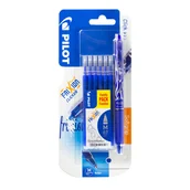 Długopisy - Zestaw PILOT FRIXION 0,7 niebieski + 6 wkładów - miniaturka - grafika 1