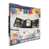 Kredki, ołówki, pastele i pisaki - Zestaw artystyczny, duży, 215 części - miniaturka - grafika 1
