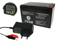 Baterie do zasilaczy awaryjnych UPS - Akumulator bezobsługowy Agm 12V 10Ah + Ładowarka - miniaturka - grafika 1