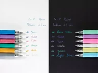 Pióra kulkowe - Pilot Pióro żelowe G2 Metalic - różowy - miniaturka - grafika 1