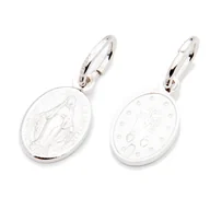 Wisiorki - Srebrny medalik z Matką Boską - miniaturka - grafika 1