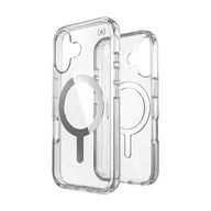 Etui i futerały do telefonów - Speck Presidio Perfect-Clear MagSafe - Etui iPhone 16 (Clear / Chrome Finish / Serene Silver) - miniaturka - grafika 1
