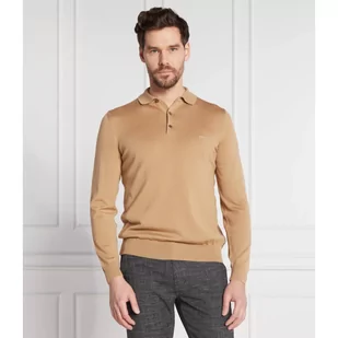 BOSS Wełniane polo | Regular Fit - Koszule męskie - miniaturka - grafika 1