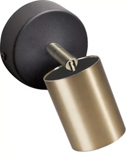 Nowodvorski Kinkiet Eye 8816 lampa ścienna oprawa 1x35W GU10 czarna/mosiądz - Lampy ścienne - miniaturka - grafika 1