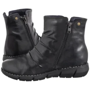 Botki Czarne P7232-01/00-7 (MA1435-a) Maciejka - Botki damskie - miniaturka - grafika 1