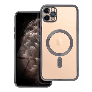 Futera Electro Mag Cover kompatybilny z MagSafe do IPHONE 11 PRO MAX czarny - Etui i futerały do telefonów - miniaturka - grafika 1