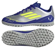 Piłka nożna - Buty adidas F50 Club Messi Jr TF IH0923 srebrny 36 2/3 - miniaturka - grafika 1