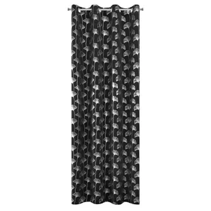Eurofirany Zasłona Clara 140x250 Czarna ex-zas-clara-cza+sr-135x250-przel - Zasłony - miniaturka - grafika 1
