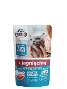 Pakiet Frendi Mokra Karma Dla Dorosłych Kotów Z Kawałkami Jagnięciny W Sosie 12 x 100 g - Mokra karma dla kotów - miniaturka - grafika 3