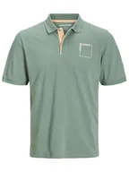 Koszulki męskie - Jack & Jones Koszulka polo w kolorze zielonym - miniaturka - grafika 1