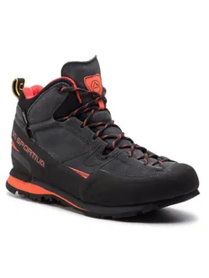 La Sportiva Boulder X Mid Buty Mężczyźni, carbon/flame EU 40 2020 Buty podejściowe 17E900304-40 - Sprzęt wspinaczkowy - miniaturka - grafika 1