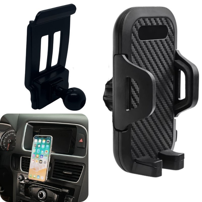 ADAPTER DO UCHWYTU NA TELEFON AUDI Q5 2010-2018 UCHWYT CARBON