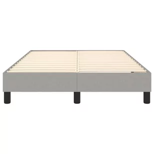 Lumarko Łóżko kontynentalne, jasnoszare, obite tkaniną, 120x200 cm - Łóżka - miniaturka - grafika 6