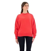 Bluzy damskie - Superdry Bluza z Haftem Luźna z Bawełny Różowa - miniaturka - grafika 1