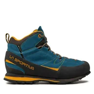 Buty trekkingowe męskie - Trekkingi La Sportiva Boulder X Mid Gtx GORE-TEX 17EBY Granatowy - miniaturka - grafika 1