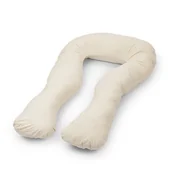 Poduszki do karmienia - Poduszka ciążowa do karmienia i spania rogal typu U beżowa - miniaturka - grafika 1