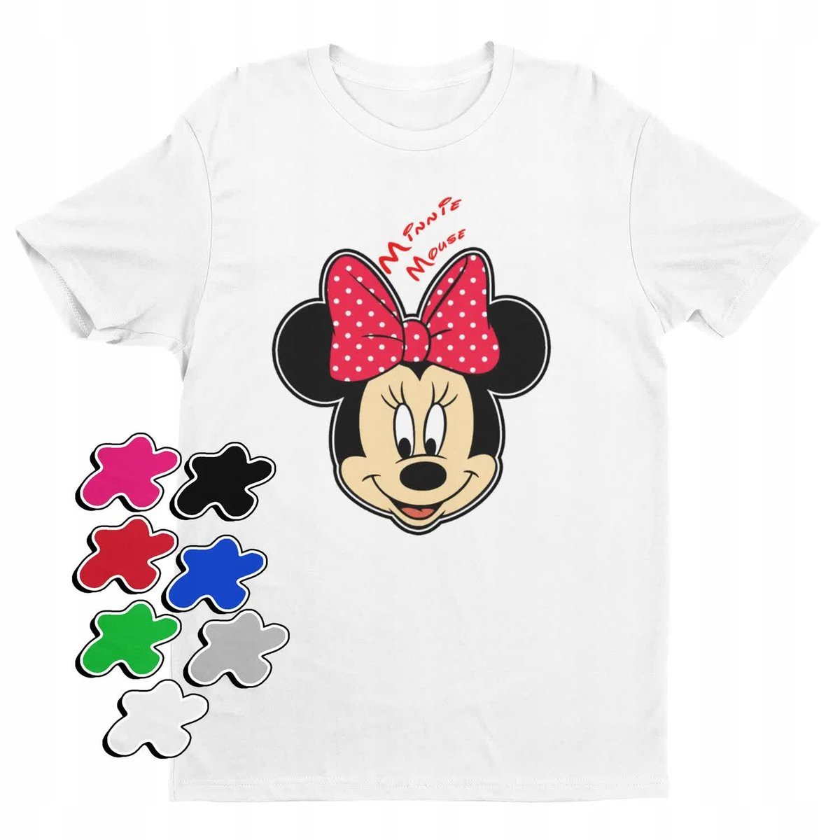 Koszulka T-Shirt Dziecięca Z Nadrukiem Myszka Miki Minnie Różne -M 134-140