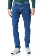 Spodenki męskie - s.Oliver Męskie spodnie jeansowe długie, slim fit, niebieskie, 30/36 - miniaturka - grafika 1
