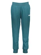 Spodnie sportowe damskie - Puma Spodnie dresowe "Essentials" w kolorze turkusowym - miniaturka - grafika 1