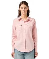 Koszule damskie - Koszula Wrangler WESTERN SHIRT 112362609 Silver Pink XS - miniaturka - grafika 1
