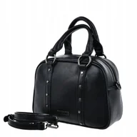 Torebki damskie - TOREBKA damska NA RAMIĘ miejska BIG STAR shopper czarna OO574019 - miniaturka - grafika 1