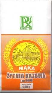 MĄKA ŻYTNIA RAZOWA 2000 900 g - RADIX-BIS - Zdrowa żywność - miniaturka - grafika 1