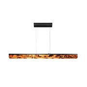 Lampy sufitowe - Abigali LAMPA wisząca MARBLE STONE MPLS-6602/606R Abigali marmurowa OPRAWA zwis LED 30W 3000K listwa czarna MPLS-6602/606R - miniaturka - grafika 1