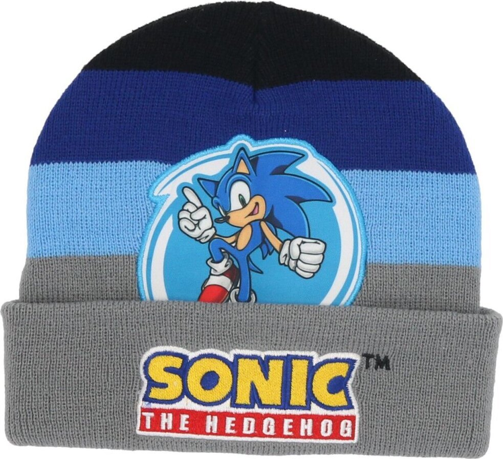 Czapka zimowa Sonic Wygodna i ciepła czapka dla dzieci Grey