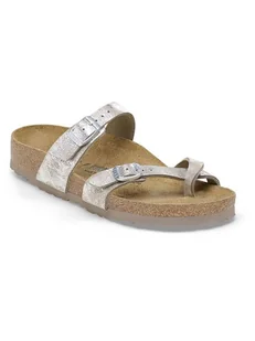 Birkenstock Japonki "Mayari" w kolorze srebrnym - Klapki i japonki damskie - miniaturka - grafika 1