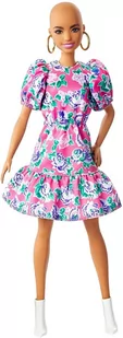 Mattel Barbie modna lalka Fashionistas w kwiecistej sukience - Lalki dla dziewczynek - miniaturka - grafika 1