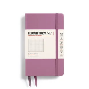 Notatnik Leuchtturm1917 Pocket A6, twarda oprawa, Kropki, Dusty Rose - Notesy i bloczki - miniaturka - grafika 1
