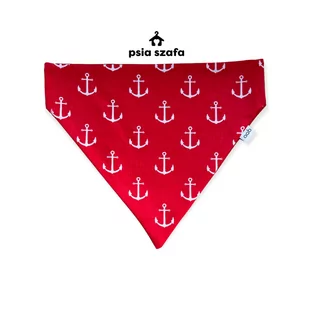 Dwustronna bandana dla psa Kotwice rozmiar S - Ubranka dla psów - miniaturka - grafika 1