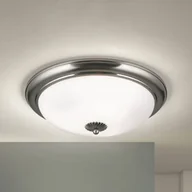 Lampy sufitowe - ORION Lampa sufitowa Empire, Ø 48 cm, matowy nikiel, matowe opalowe szkło - miniaturka - grafika 1