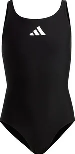 Kostium Kąpielowy Dla Dziewczynki Adidas Solid Small Logo Czarn r 128cm - Stroje kąpielowe - miniaturka - grafika 1