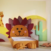 Łóżka dla dzieci i młodzieży - Łóżko tapicerowane dla dzieci król lew 4 rozmiary - miniaturka - grafika 1