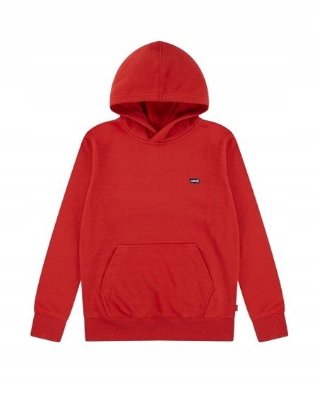 LEVIS CZERWONA BLUZA DZIECIĘCA Z KAPTUREM I KIESZENIĄ 110 1J9A