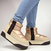 Śniegowce damskie - D.Franklin DFSH371010 Śniegowce damskie ocieplane na platformie czarne - miniaturka - grafika 1