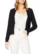 Kurtki damskie - Vila Damska kurtka z dzianiny, krótka, otwarta, czarny, S - miniaturka - grafika 1