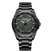 Zegarki męskie - Grafitowy zegarek męski bransoleta duży solidny Perfect M118 - miniaturka - grafika 1