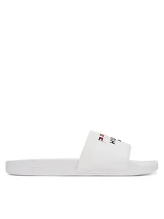 Tommy Hilfiger Klapki Flags Pool Slide FM0FM05431 Biały - Klapki i japonki męskie - miniaturka - grafika 1