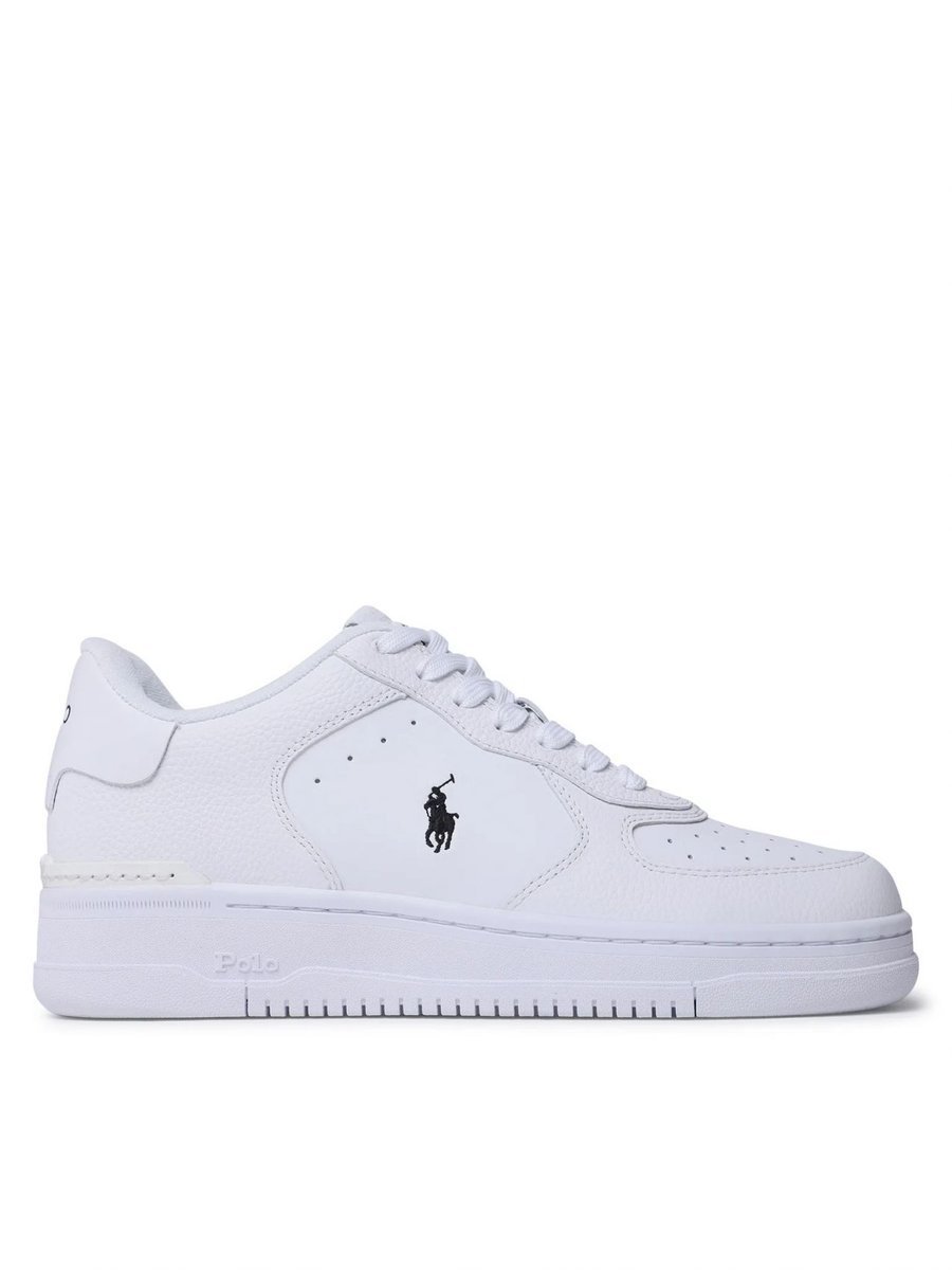 sneakers uomo ralph lauren master court - 809891791009 white/white
