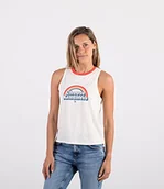 Koszulki i topy damskie - Hurley Damska koszulka z krótkim rękawem w Pride Ringer Tank Tofu. S 3HT01550154-TOFU - miniaturka - grafika 1