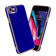 Etui i futerały do telefonów - Etui Cadorabo do Apple iPhone 7 / 7S / 8 / SE 2020 Etui ochronne w kolorze niebieskim Etui na telefon komórkowy Etui ochronne na aparat TPU - miniaturka - grafika 1