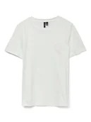 Koszulki i topy damskie - Vero Moda Koszulka w kolorze białym - miniaturka - grafika 1