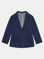 Kurtki i płaszcze dla chłopców - United Colors Of Benetton Marynarka 3F1YG600E Granatowy Regular Fit - miniaturka - grafika 1