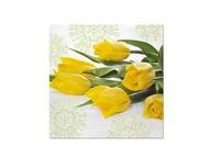 Folia, papier śniadaniowy, serwetki - Serwetki SDL290000 Yellow Tulips - miniaturka - grafika 1