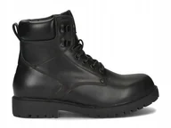 Buty trekkingowe męskie - Buty męskie zimowe Big Star skórzane ocieplane Trapery OO174627 45 - miniaturka - grafika 1