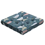 Pufy i podnóżki - Siedzisko Tomi, Niebieski, 50 × 50 × 10 Cm, Magic Collection - miniaturka - grafika 1